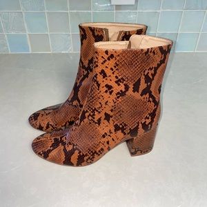 Snakeskin boots